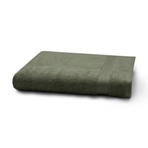 Drap de bain  pur coton vert 100x150 cm