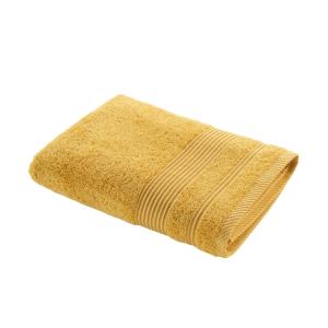 Drap de douche uni 500 g/m² jaune 70x130 cm