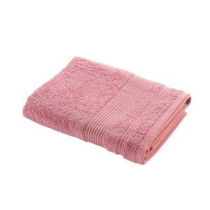 Drap de douche uni 500 g/m² rose 70x130 cm
