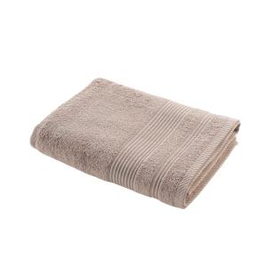Drap de douche uni 500 g/m² taupe 70x130 cm