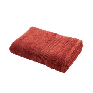 Drap de douche uni 500 g/m² terre cuite 70x130 cm