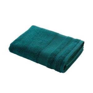 Drap de douche uni 500 g/m² vert émeraude 70x130 cm