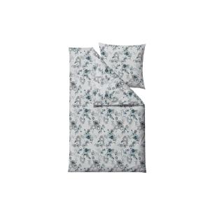 Drap de lit DE en 100% coton, bio bleu canard