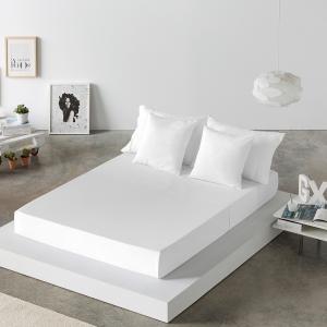 Drap de lit en coton blanc 250x280