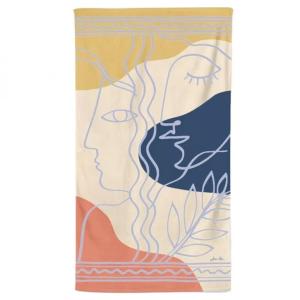 Drap de plage coton Multicolore Bisaia Pastel 100x180 cm