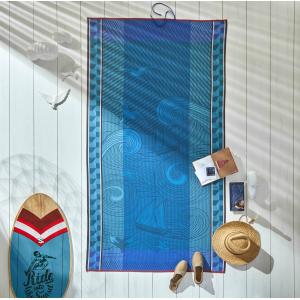 Drap de plage en coton recif 100 x 200