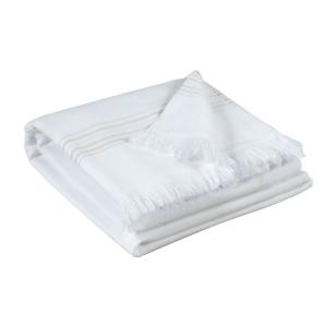 Drap hammam  en coton neige 90 x 180 cm