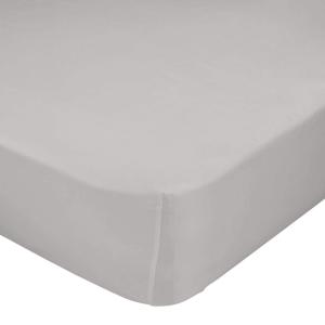 Drap-housse 100% Coton Gris 200x200x32 cm