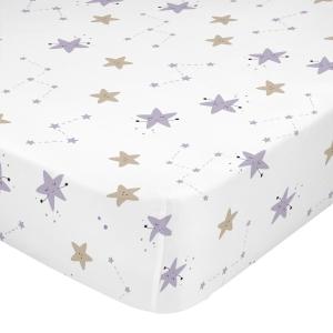 Drap-housse 100% Coton Multicolore 60x120x14 cm (Berceau)