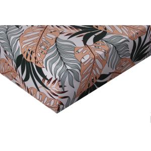 Drap housse 140x190 cm satin de coton imprimé  Tropical