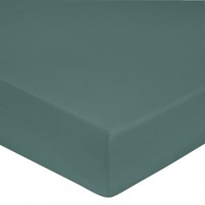 Drap housse 160x200 cm satin de coton céladon
