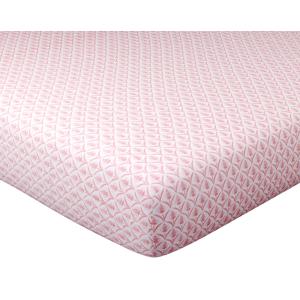 Drap-housse 160x200 en coton rose blush