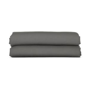 Drap housse 180x200 cm Gris - Bonnet extensible