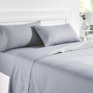 Drap Housse 180x200cm PIKOLIN HOME Coton Ajustable Naturel