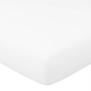 Drap-housse 180x200x28 blanc en coton
