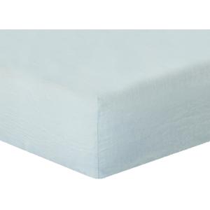 Drap housse 200x200x40 bleu aqua