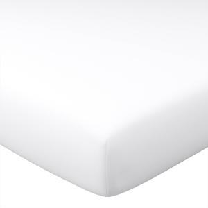 Drap-housse 90x200x28 blanc en coton