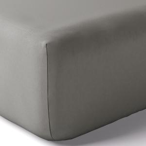Drap housse coton 160x200 cm brume