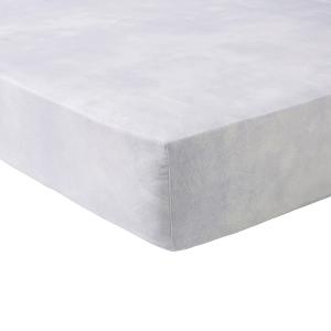 Drap housse coton 180x200 cm bleu clair