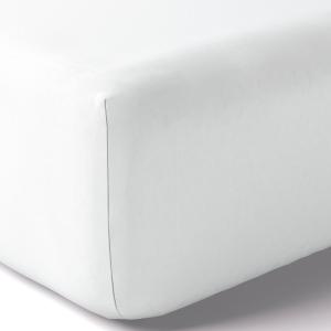 Drap housse coton 80x190 cm blanc