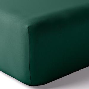 Drap housse coton 80x200 cm emeraude