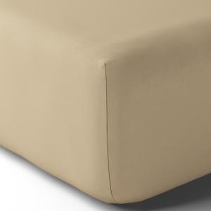 Drap housse duo coton 80x200 cm grège