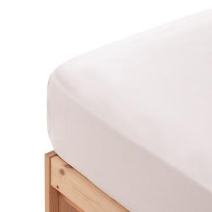 Drap-housse en 100% coton blanc 160x200x30 cm