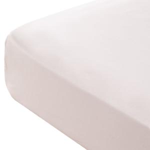 Drap-housse en 100% coton blanc 90x200x30 cm
