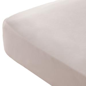 Drap-housse en 100% coton gris clair 80x200x30 cm