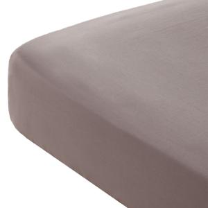Drap-housse en 100% coton gris foncé 80x200x30 cm