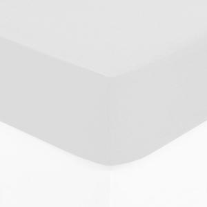 Drap housse en coton blanc 90x190cm