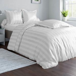 Drap-housse en coton blanc 90x190x28