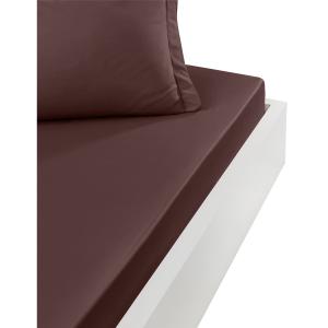 Drap housse en coton bonnet 30cm  rose anglais 180x200 cm