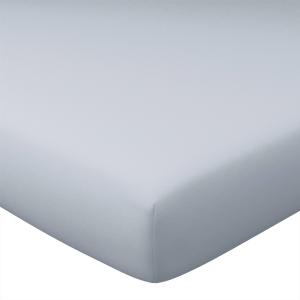 Drap-housse en coton gris perle 180x200x28