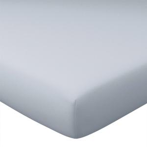 Drap-housse en coton gris perle 180x200x28cm