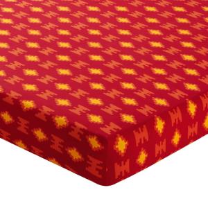 Drap-housse en coton multicolore 90x190x28cm