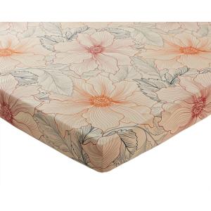 Drap-housse en coton orange 140x190x28