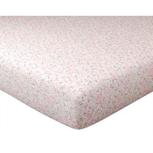 Drap-housse en coton rose 160x200x28