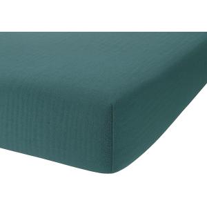 Drap housse en gaze de coton canard 90x190 cm