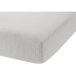 Drap housse en gaze de coton nuage 180x200 cm