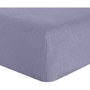 Drap housse en lin mineral 180x200 cm