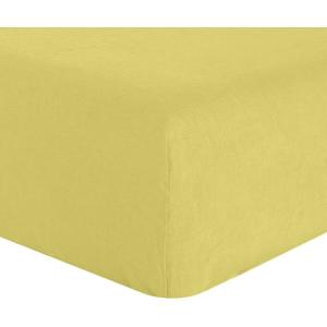 Drap housse en lin poire 180x200 cm