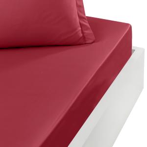 Drap housse en percale bonnet 40cm Cardinal 140x190 cm