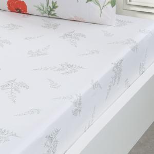 Drap housse en percale de coton bonnet 30 cm  lichen 160x20…