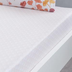 Drap housse en percale de coton bonnet 30 cm  safran 140x19…