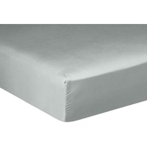 Drap housse en satin de coton celadon 140x190 cm