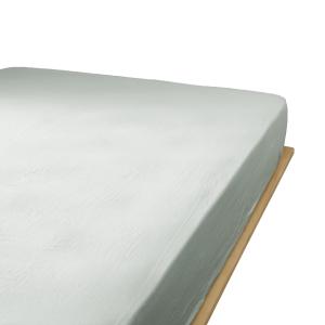 Drap housse gaze de coton unie 140x190 cm