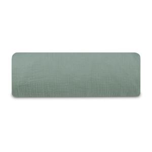 Drap-housse gaze de coton vert sauge 90x190 cm