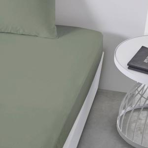 Drap housse grand bonnet 2 personnes uni coton  140x190 cm…