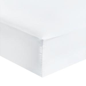 Drap housse grand bonnet microfibre Blanc 80x200cm